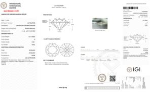 Diamant de laboratoire Ilois 1,01 carat, taille brillant rond, couleur E, clarté VVS1, certifié IGI, type CVD IIa, pour la fabrication de bijoux - Product Image 5