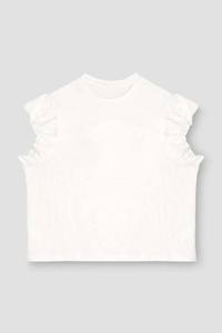 Fabricant pakistanais de hauts sans manches à volants pour femmes, t-shirt de qualité supérieure, OEM, tissu respirant, tenue décontractée - Product Image 3