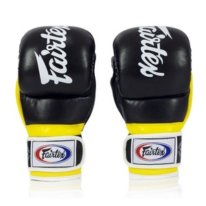 Gants de boxe Fairtex de haute qualité en gros, logo personnalisé, gants de grappling en cuir professionnel, nouveaux gants de boxe MMA demi-doigts - Product Image 4