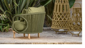 ROSF-013 Tropical Outdoor Rattan Sofa Set with UV-Resistant High-Density Foam Cushions for Garden Patio Hotel & Mall Use - Product Image 4