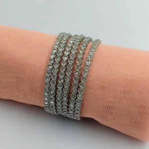Ensemble de bijoux fins plaqués argent avec bracelets en pierre de cristal 11151750WH_2.6 - Product Image 1