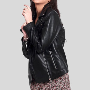 Nouveautés 2026 – Blouson Moto Femme Tendance en Cuir Style Urbain – Vente en Gros - Product Image 3
