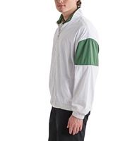 Veste coupe-vent froissée de haute qualité pour homme, avec logo personnalisé, fermeture éclair, décontractée, imperméable, pour le football, la course, l'été, grandes tailles