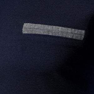 เสื้อโปโลแขนยาวผู้ชาย ผ้าถักเนื้อนุ่ม ระบายอากาศดี สวมใส่สบาย เหมาะสำหรับใส่ทำงานหรือใส่ในชีวิตประจำวัน ดีไซน์ทันสมัย - Product Image 4