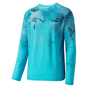 Camiseta de Pesca de Manga Larga Ligera con Logotipo Personalizado de Alta Calidad, Talla Grande, UPF 50, Absorbe la Humedad, para Hombre, Uso en Exteriores - Product Image 1