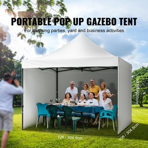 Gazebo Portatile Pop-up 3x3 Metri con Pareti Laterali Rimovibili, Tenda Istantanea con Borsa con Ruote, Resistente ai Raggi UV e Impermeabile - Product Image 2