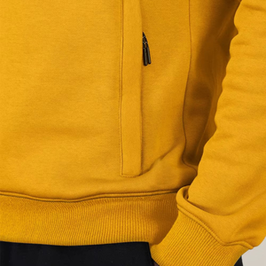 Sudadera con Capucha Deportiva Mustard Gold para Hombre, Premium, Corte Ajustado, Suave, Informal, Estilo Urbano, Cálida, para Uso Diario - Product Image 4