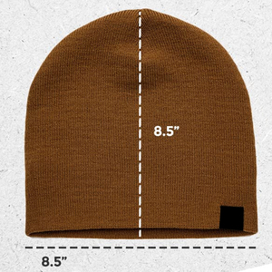 SAFETY SPECTRUM 2026 Customized <b>Wool</b>/Cotton Jacquard Stripe Thick Knit <b>Beanie</b> <b>Hats</b> Adjustable Head Circumference Rivet - Product Image 3