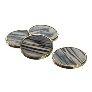 Handmade Natural Buffalo Horn <b>Coaster</b> <b>Set</b> Luxury Square Drink <b>Coasters</b> For Office Bar Eco Friendly Tableware Wholesale Supplier - Product Image 4