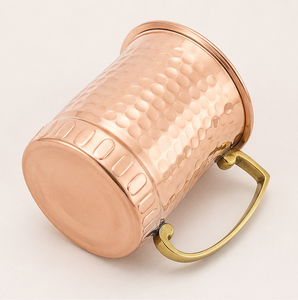 Taza Moscow Mule de Cobre Puro Hecha a Mano, Diseño Martillado de Calibre Grueso, Jarra de Cerveza India Hecha a Mano para Cócteles - Product Image 3