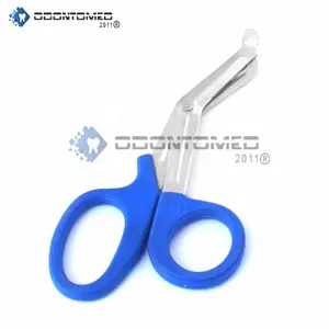 PARAMEDIC BLADE BANDAGE FIRST Aid TRAUMA EMT EMS SHEARS Scissors Stainless Steel UTILITY BLUE 5.5 Inch Ce 3 Years Manual Class I