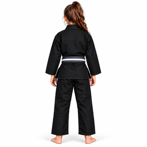 BLACK Custom <b>Kids</b> BJJ Gi Brazilian Jiu Jitsu Kimono Youth BJJ Uniform OEM Wholesale - Product Image 5