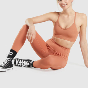 Women's High Waist Ankle-Length Yoga Gym Activewear Leggings with Stretch Spandex/Nylon Breathable Anti-Bacterial <b>Tummy</b> <b>Control</b> - Product Image 4