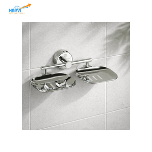 Moderna Jabonera Doble de la Colección Arion con Diseño Ecológico para Uso en Hoteles y Acabado Fácil de Limpiar Disponible al Mejor Precio - Product Image 3