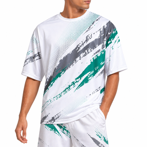Camiseta de Hombre, Estampada, Lisa, para Sublimación, Unisex, de Poliéster, Blanca, para Verano, Personalizable - Product Image 1
