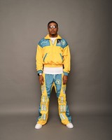 2026 Gele Windbreaker Set Polyester Half-Zip Jack & Broek Heren Dames Matchende Outfit Regular Fit Ademend Plus Size