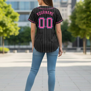 เสื้อเบสบอลผู้หญิงพรีเมียม สวมใส่สบาย เหมาะสำหรับเล่นกีฬา ผลิตจากผ้าระบายอากาศได้ดี ใช้สำหรับการฝึกซ้อมและสวมใส่ลำลอง - Product Image 3