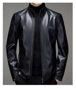 Vestes en similicuir pour femmes, de qualité supérieure, sur mesure, grandes tailles, hiver, écologiques, style motard, avec boutons recouverts de coton - Product Image 4
