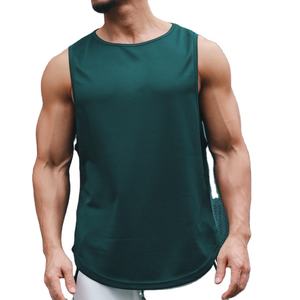 Débardeur de sport respirant et écologique en polyester/coton pour homme, personnalisable, idéal pour la musculation et le fitness, séchage rapide - Product Image 5