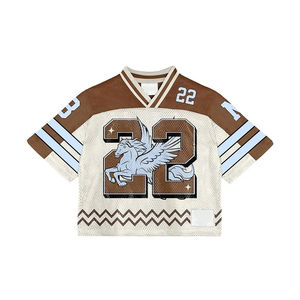 Short de football en jersey mesh pour homme, coupe ample vintage, imprimé, qualité supérieure, respirant et anti-humidité - Product Image 2