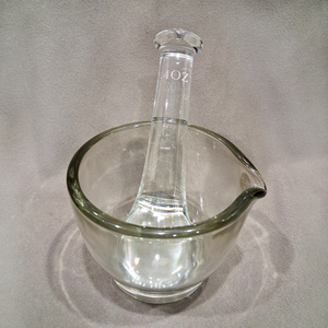 Mortero de Vidrio Sodalime y Pilón de Borosilicato, Utensilios de Vidrio para Laboratorio de Ciencias Químicas, Herramienta de Mezcla de Vidrio, Precio de Fábrica - Product Image 2