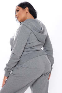 Sudadera con capucha y cremallera de talla grande para mujer, estilo casual urbano, ropa personalizada, fabricante OEM ODM, mercado estadounidense - Product Image 2