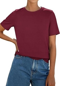 เสื้อยืดผ้าฝ้ายคุณภาพสูงสำหรับผู้หญิง - Product Image 2