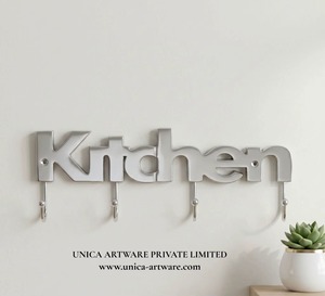 Gancho de pared decorativo de acero inoxidable para cocina, perchero moderno para ropa y llaves, disponible para la venta - Product Image 6