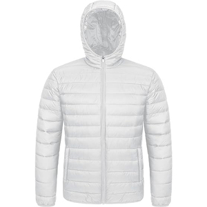 Chaqueta de Invierno Acolchada Personalizada para Hombre con Cuello Alto, Ropa Casual para Exteriores, con Logotipo Frontal, Nueva, Material de Tela - Product Image 1