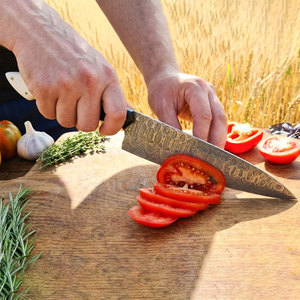 Ensemble de couteaux de cuisine en acier Damas de qualité supérieure, style moderne et précis, couteaux de chef professionnels, durables et longue durée de vie, pour la cuisine - Product Image 3