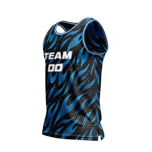 Maillot de basket-ball en mesh respirant de haute qualité, personnalisable OEM, sublimation de haute qualité pour les sports d'été, votre design et vos numéros. - Product Image 2