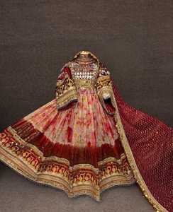 Robes Afghanes Style Mariage Mère-Fille avec Broderies Lourdes et Dentelle, Designs Personnalisés, Prix de Gros à Faible MOQ, Assorties Femme et Homme - Product Image 2
