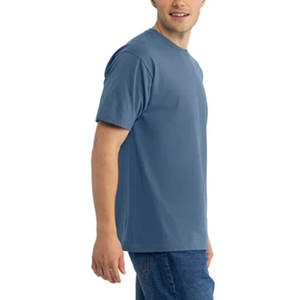 เสื้อยืดคอกลมทรงปกติสำหรับผู้ชาย ผ้าโพลีเอสเตอร์ผสมฝ้าย พิมพ์โลโก้ตามสั่ง สไตล์ลำลอง ระดับพรีเมียม ผ้าทรีเบลนด์ พิมพ์โลโก้ตามสั่ง สไตล์ลำลอง - Product Image 5