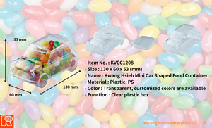 Boîte de rangement en plastique transparent en forme de mini voiture Kwang Hsieh - Product Image 5