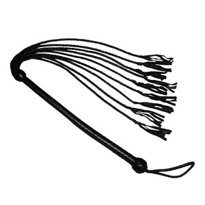 Leather <b>Flogger</b> With Soft Touch Straps And Solid Handle Design Offering Reliable Grip And Long Lasting Quality - Product Image 1