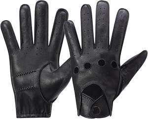 Gants de conduite en cuir de daim pour hommes - Product Image 1