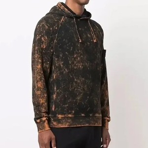 Sweats à capuche personnalisés effet délavé pour hommes, faible MOQ, 100% coton, effet délavé soleil, haute qualité - Product Image 3