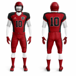 Ensemble de maillot et pantalon de football américain personnalisé pour hommes, sublimé - Product Image 2