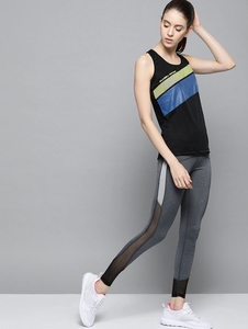 Conjunto Deportivo para Mujer, Top Sin Mangas con Bloques de Color, Chaleco Deportivo de Secado Rápido, Leggings de Punto de Spandex y Poliéster - Product Image 1