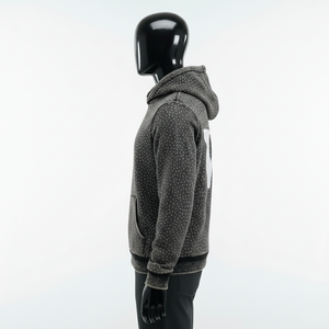 เสื้อฮู้ดดี้สตรีทแวร์ทรงโอเวอร์ไซส์ผ้าคอตตอนหนานุ่ม ตกแต่งด้วยคริสตัล แต่งลายปัก ล้างสีแบบแอซิดวอช - Product Image 3