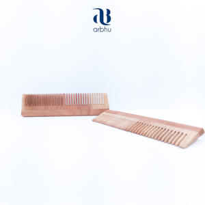 Peigne à cheveux en bambou, boîte en papier recyclé, écologique, biodégradable, peigne en bambou à dents fines - Product Image 3
