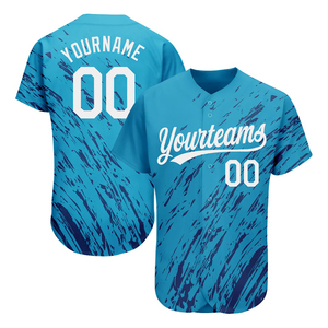 Camiseta de Béisbol Sublimada con Diseño Moderno, Nombre del Equipo Personalizado, Manga Corta, Cierre con Botones, Camiseta de Softbol Personalizada - Product Image 3