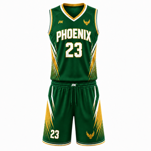 Conjunto de Camiseta y Pantalones Cortos de Baloncesto Personalizados con Sublimación, Ropa Deportiva Transpirable de Alto Rendimiento para Entrenamiento y Partidos - Product Image 1