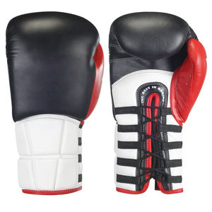 Gants de boxe professionnels pour hommes 2026, couleur violet-noir, 16 oz, en PU, respirants, séchage rapide, personnalisables, OEM - Product Image 3