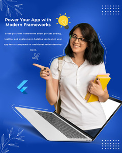Excellent Smooth Touch App with Screen Size Fit and Dark Mode Flutter React Native App <b>Development</b> for News Blog - Product Image 4