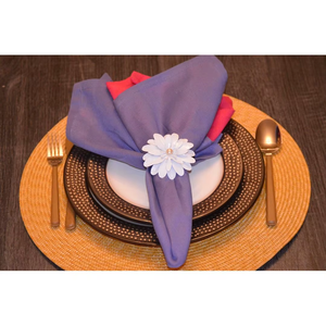 Flower Shape Plastic Napkin <b>Ring</b> For Wedding Table Decoration Party Use - Product Image 3