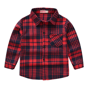 Camisa a Cuadros de Algodón 100% Tejido, Manga Larga, Cuello Redondo, Corte Regular, con Botones, para Hombre, Uniforme Escolar Casual, Personalizable con Logotipo, OEM, ODM, Venta al Por Mayor - Product Image 1