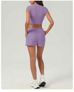 Shorts Deportivos para Mujer Talla Grande, Cintura Elástica, Transpirables y de Secado Rápido - Product Image 2