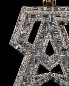 Custom Moissanite Charm Pendant Men Hip Hop Iced 925 Silver Logo <b>Chain</b> Letter <b>Initial</b> Necklace - Product Image 4