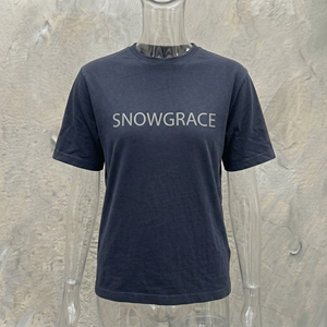T-shirt Snowgrace pour homme, 100% coton jersey, col rond, coupe ample, manches courtes, 280g, uni, imprimé sur mesure avec logo sur le devant - Product Image 5